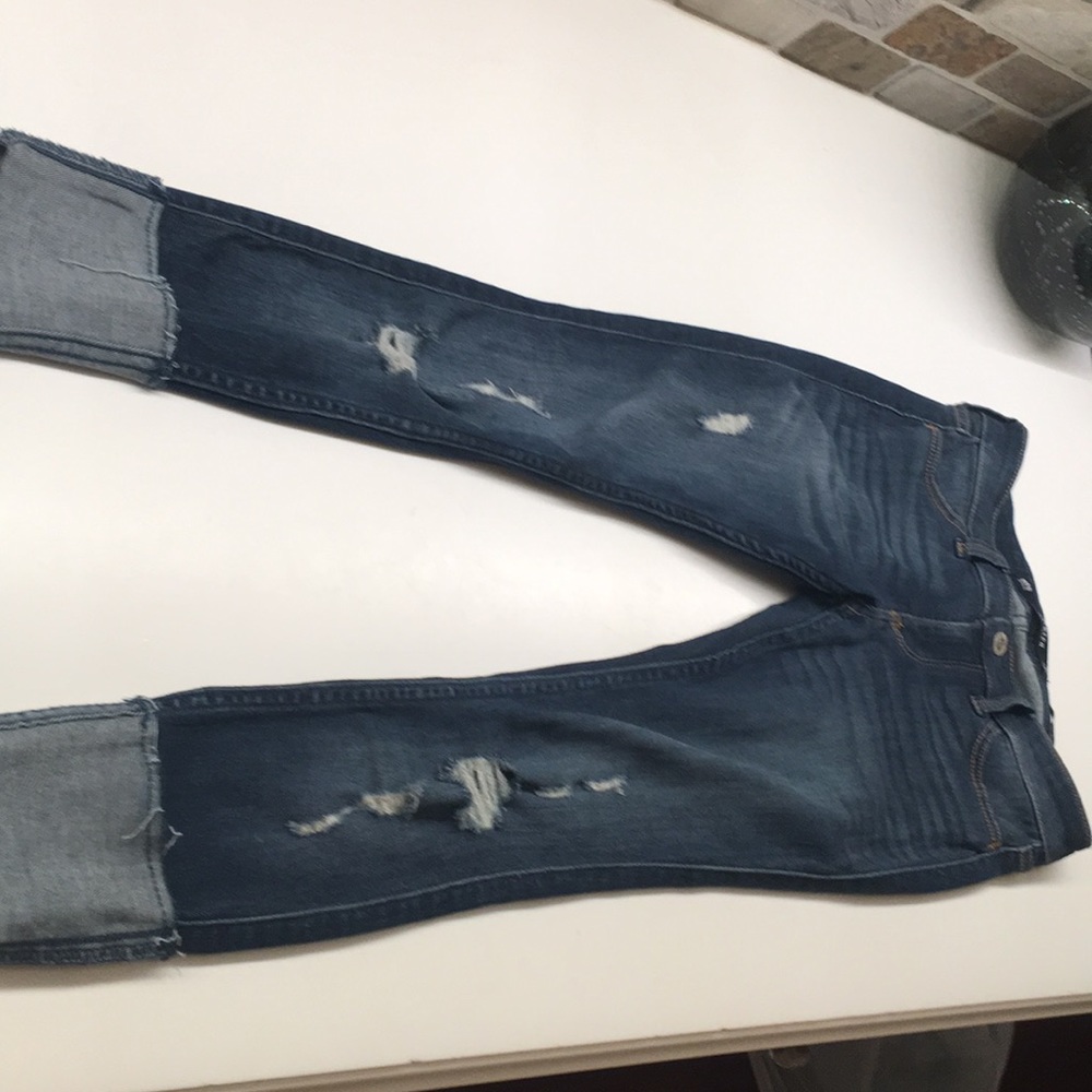 Low rise jeans/legging cropped